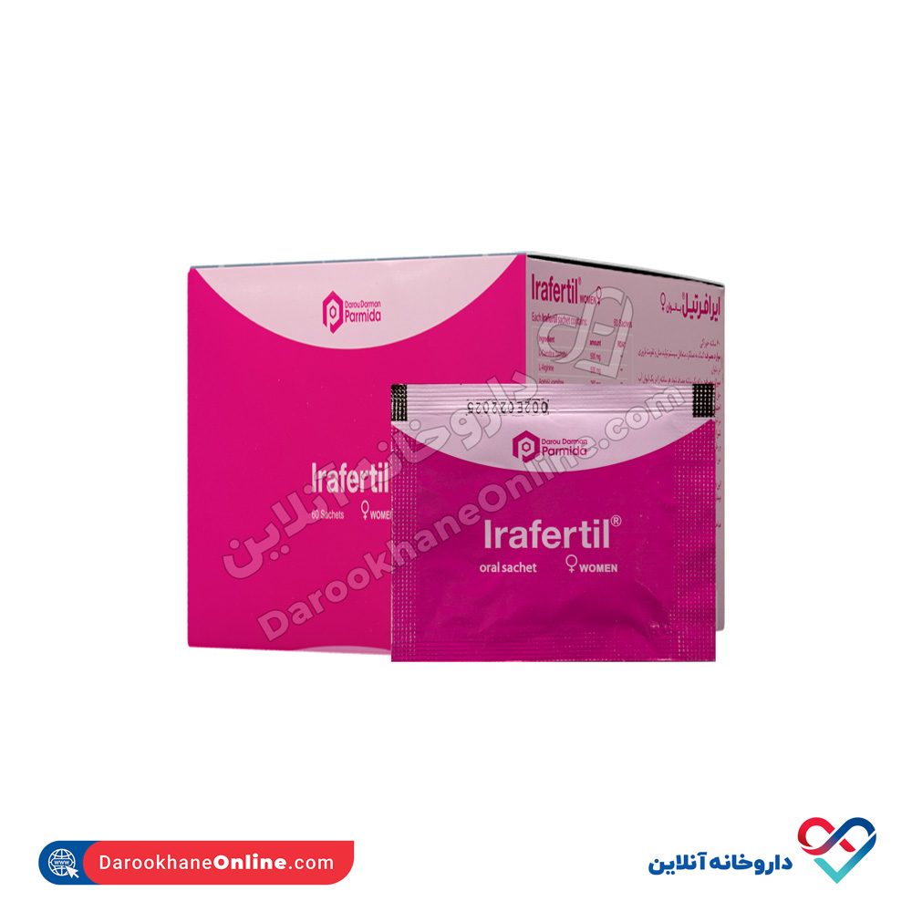 تصویر ساشه ایرافرتیل دارو درمان پارمیدا 60 عددی